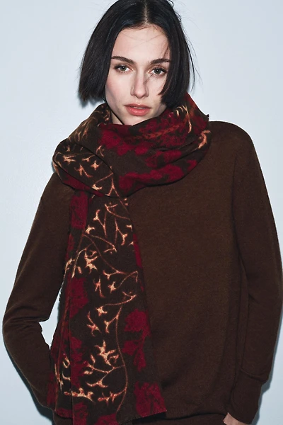 FOULARD À IMPRIMÉ FLEURS