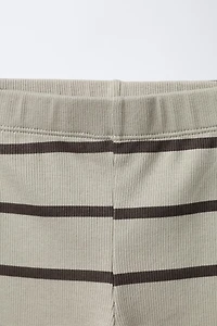 LEGGING CÔTELÉ RAYURES