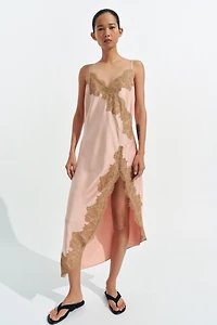 ZW COLLECTION SATIN LACE DRESS