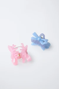 LOT DE DEUX PINCES À NŒUDS