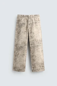 ABSTRACT PRINT BAGGY FIT PANTS