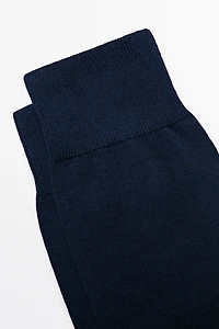 Chaussettes en maille lisse de coton mélangé