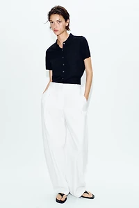 SHORT SLEEVE CARDIGAN