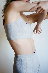 POINTELLE FLORAL BRALETTE