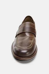 LEATHER PENNY LOAFERS