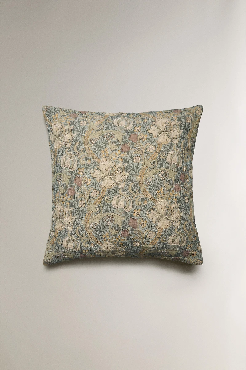 MORRIS & CO. LEAF THROW PILLOW COVER