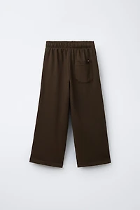 EMBROIDERED HOODIE AND WIDE LEG PANTS SET