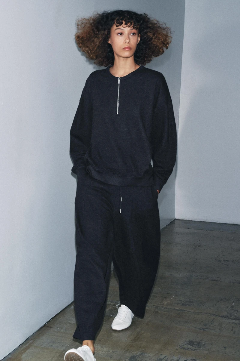 BALLOON RIB SOFT PANTS