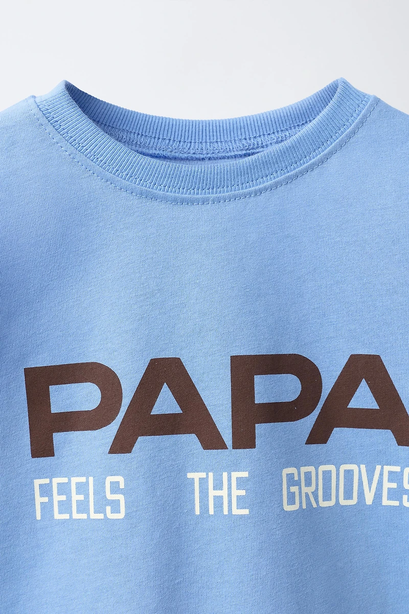 T-SHIRT IMPRIMÉ MAMAN ET PAPA