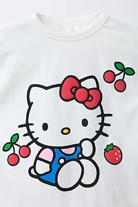 ENSEMBLE T-SHIRT ET BERMUDA CERISES HELLO KITTY © SANRIO