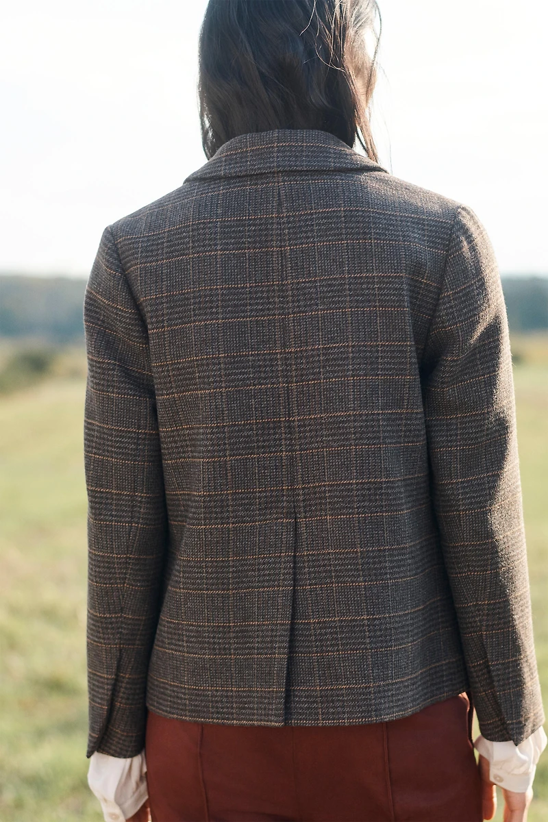 LIMITED EDITION PLAID BLAZER