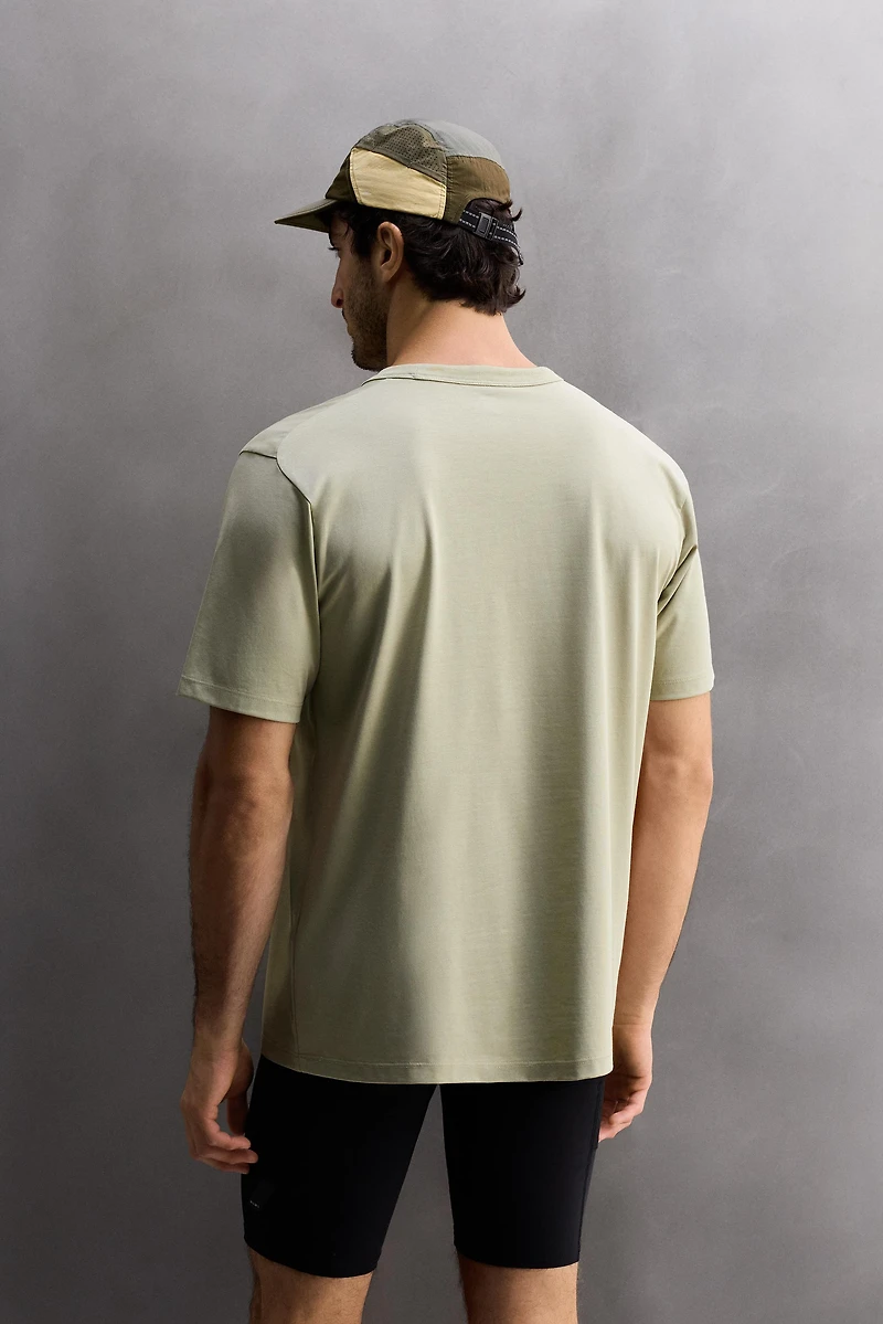 COTTON BLEND TECHNICAL T-SHIRT