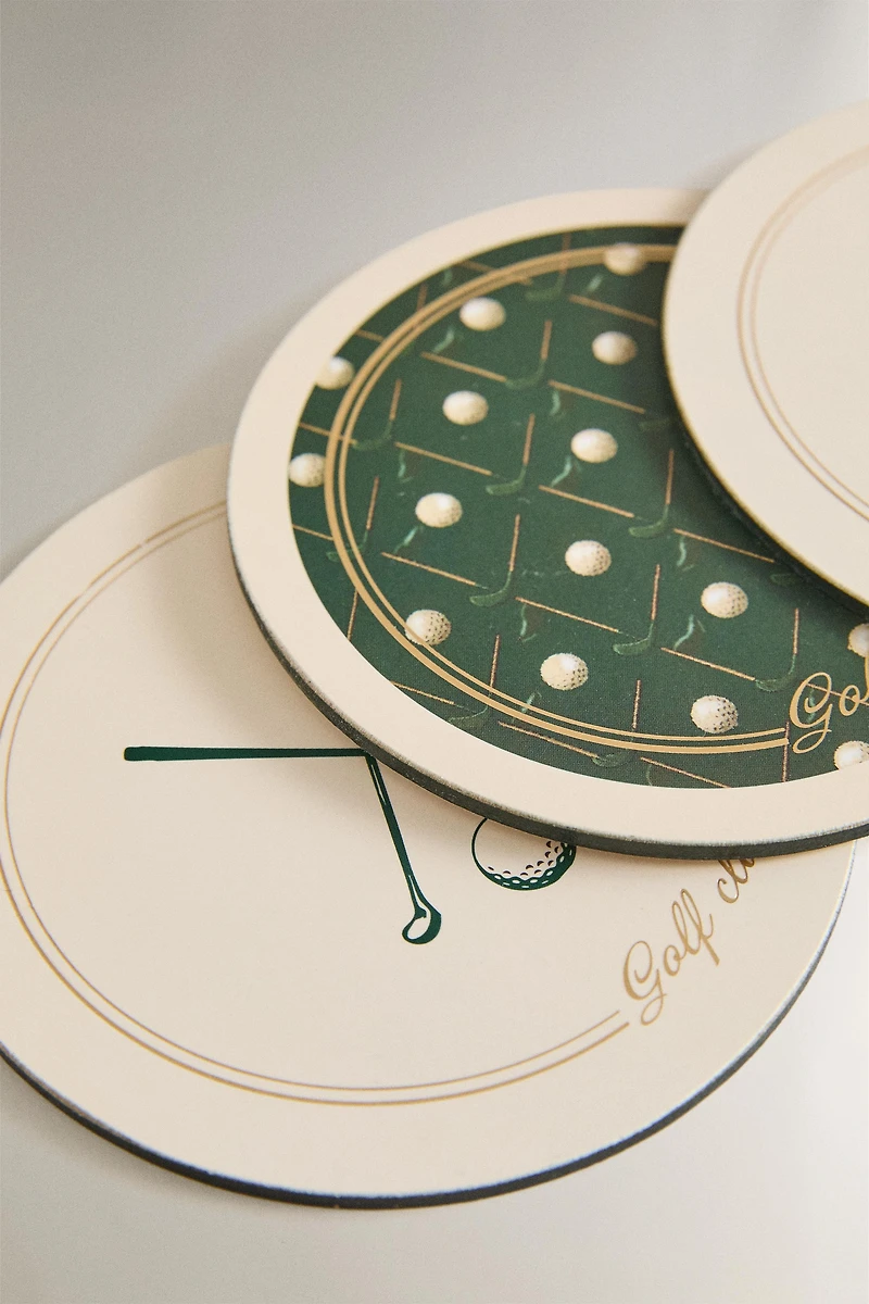 PACK OF GOLF CORK COASTERS (PACK OF 4)