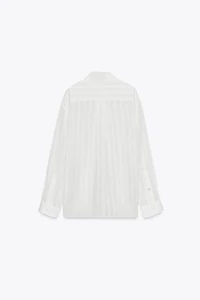 COTTON - SILK STRIPED SHIRT ZW COLLECTION