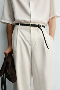 PANTALON FLUIDE À PLIS LATÉRAUX