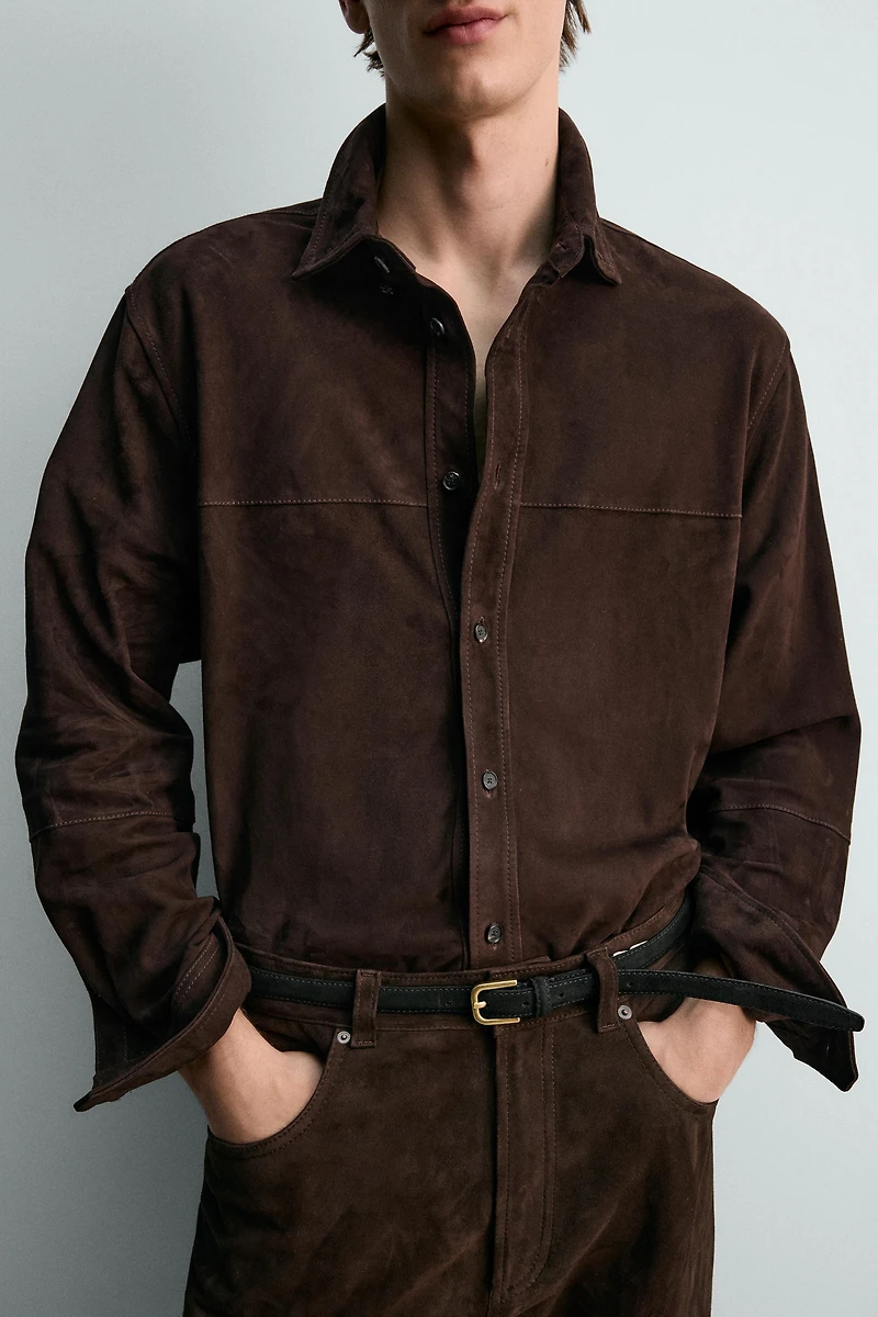 SUEDE LEATHER SHIRT