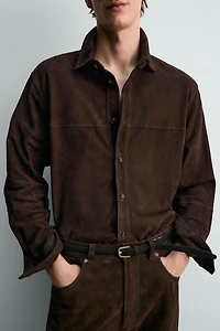 SUEDE LEATHER SHIRT