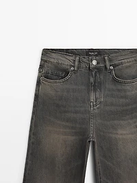 Mid-rise bell bottom jeans