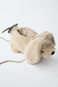 FAUX FUR PUPPY BAG