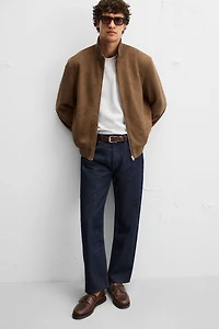 BLOUSON EFFET DAIM