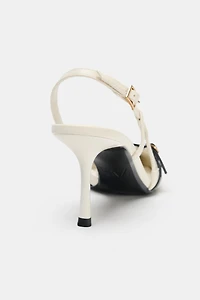 BUCKLED STRAP HEELED SHOES