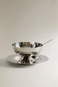 SHINY METAL ICE-CREAM CUP SET
