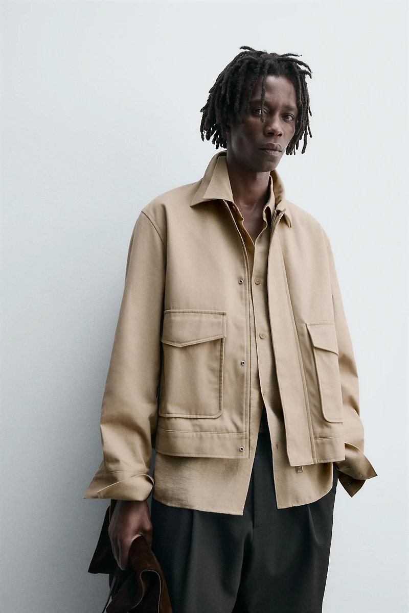 TWILL TEXTURED JACKET