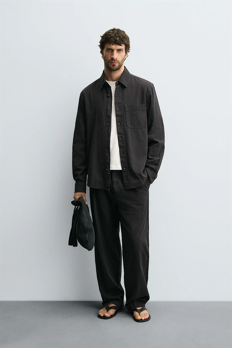 FLOWY COTTON - LINEN PANTS