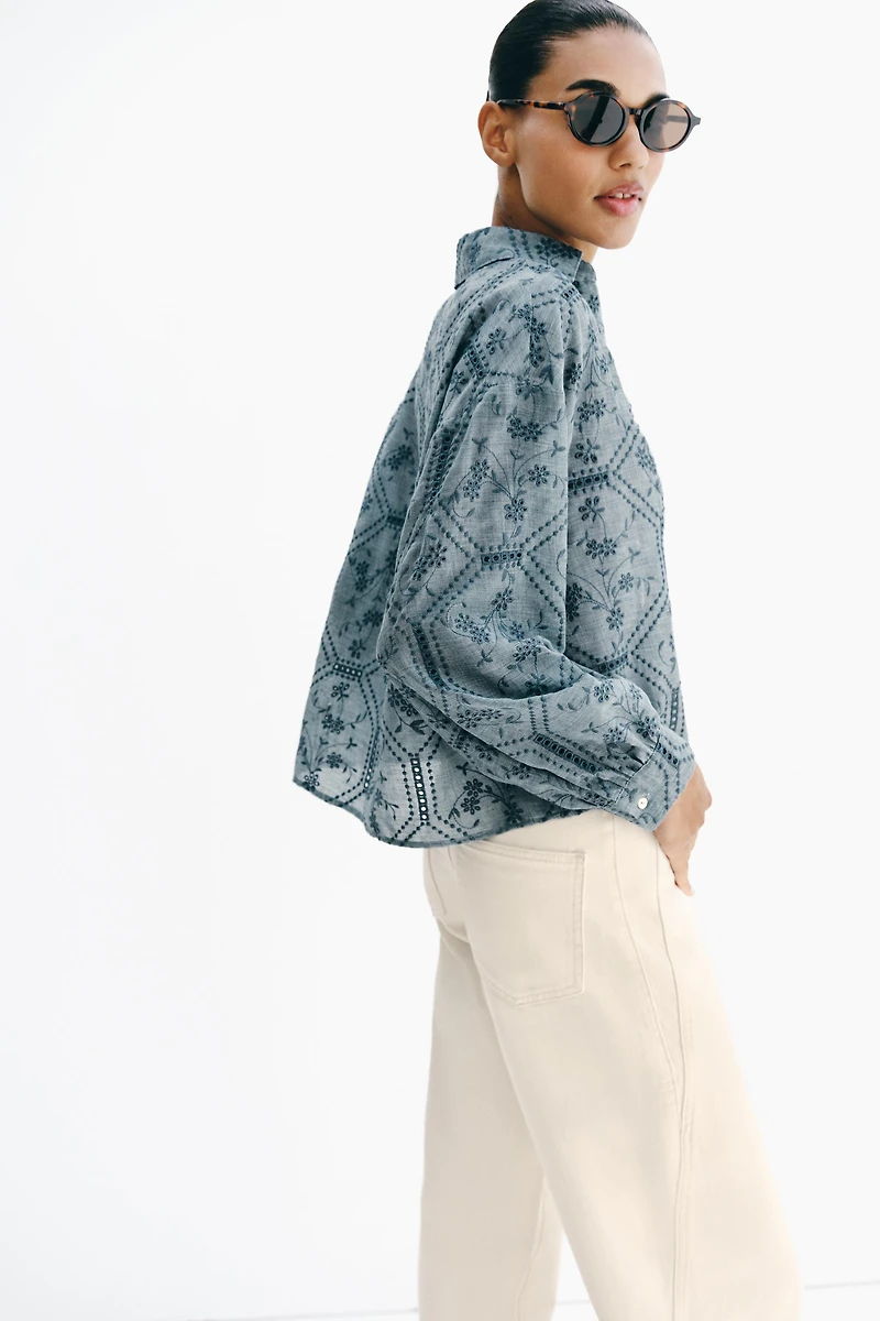 CHEMISE BRODERIES PERFORÉES