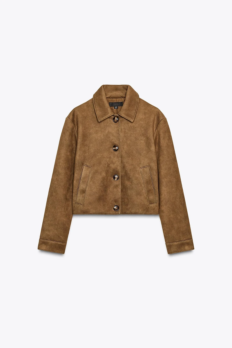 FAUX SUEDE JACKET