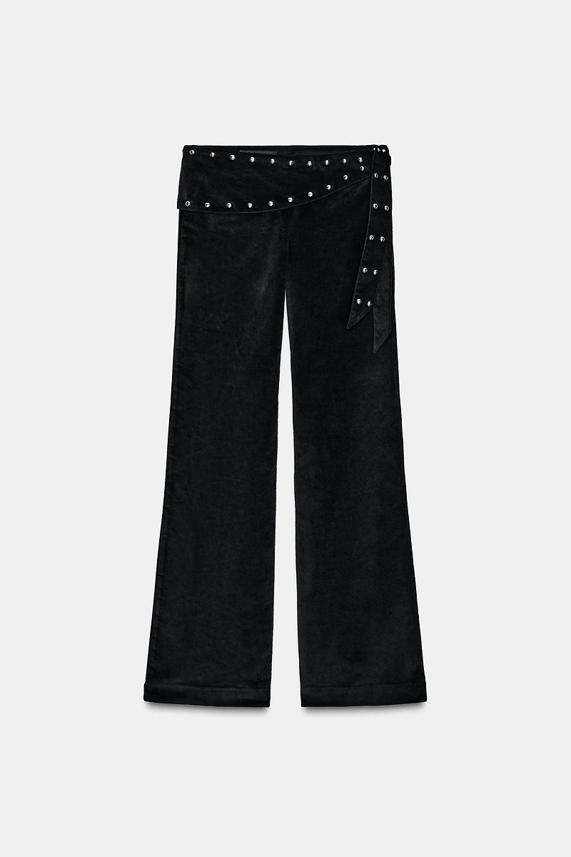PANTALON FLARE PARÉO CLOUS