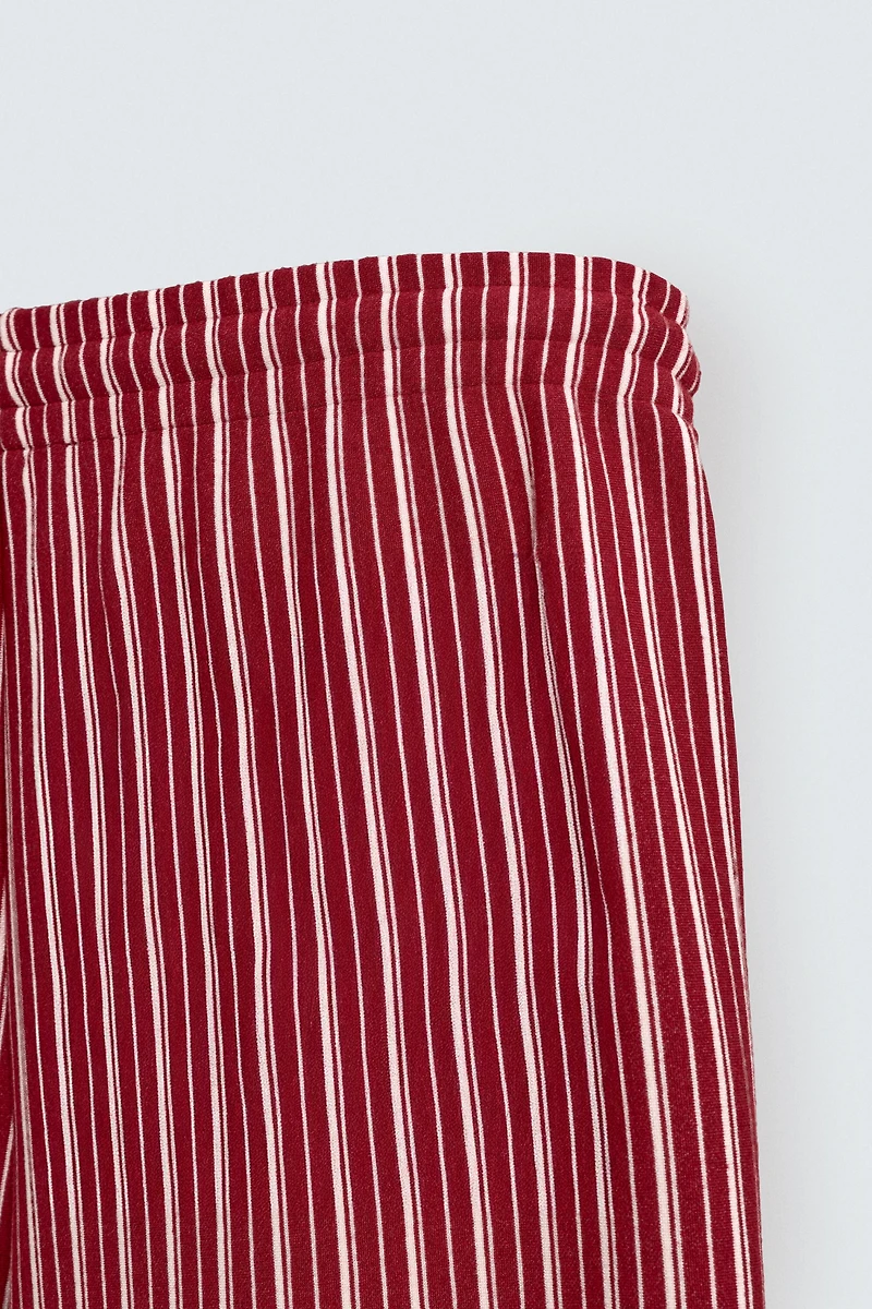 PANTALON COUPE DÉCONTRACTÉE RAYURES