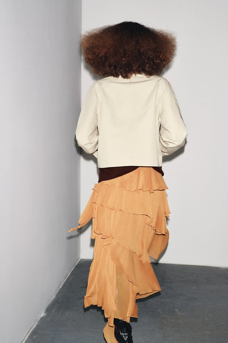WATER REPELLENT SHORT TRENCH COAT ZW COLLECTION