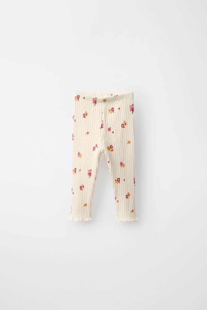 LEGGING CANNELÉ IMPRIMÉ FRUITS