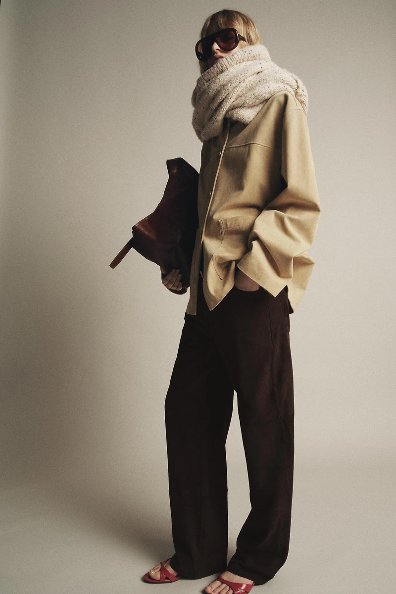 VESTE EN CUIR DAIM ZW COLLECTION LIMITED EDITION