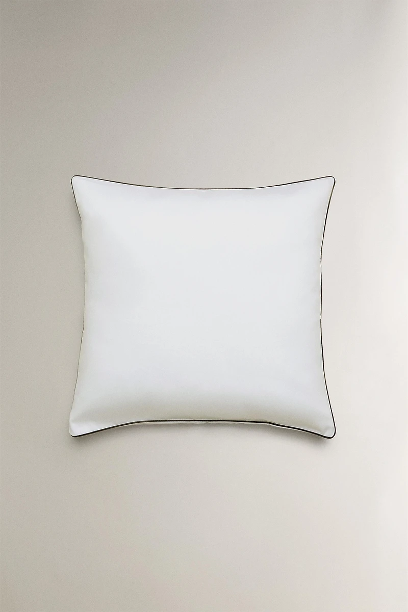 SATEEN PILLOWCASE WITH PIPING