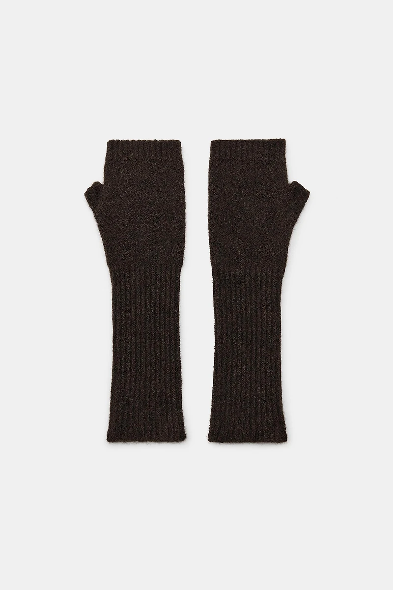 MITAINES LONGUES EN MAILLE