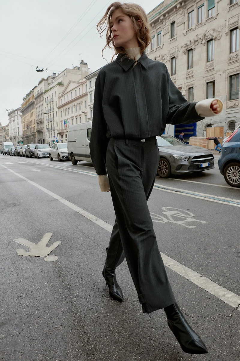 BLOUSON BOMBER COURT À MANCHES BALLON ET RAYURES TENNIS