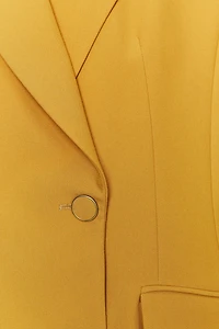 DOUBLE BREASTED BLAZER WITH SHOULDER PADS