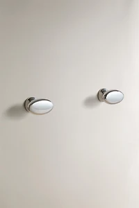 PACK OF OVAL METAL KNOBS (PACK OF 2)