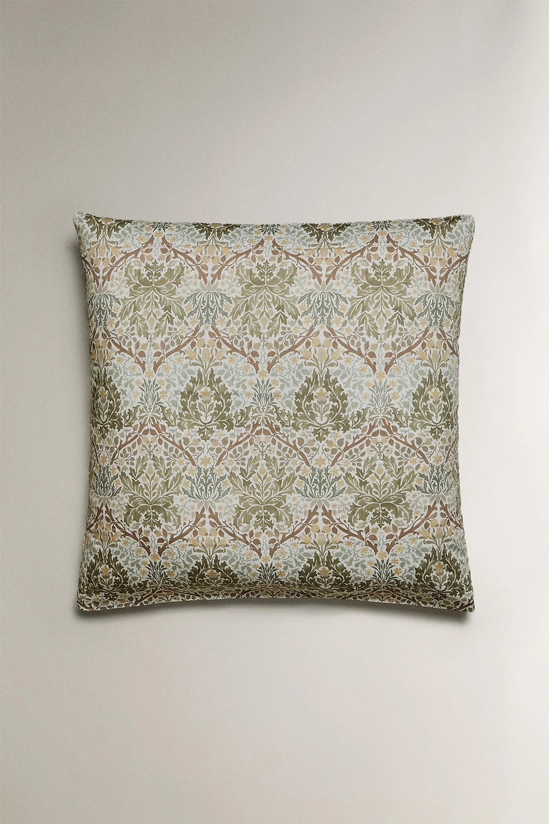 MORRIS & CO. LEAF SATEEN COTTON PILLOWCASE