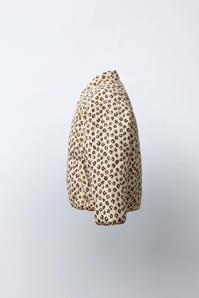 BLOUSON MATELASSÉ ANIMAL PRINT