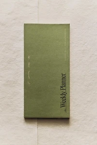 WEEKLY PLANNER WITH GOLD RIMS