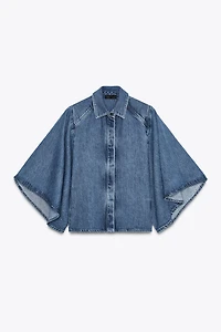 ZW COLLECTION KIMONO DENIM SHIRT