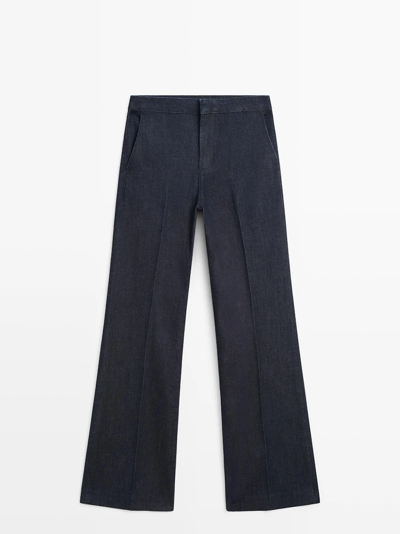 Jean flare taille haute