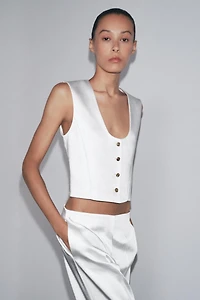 ZW COLLECTION SATIN VEST