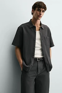 TEXTURED POCKET SHIRT