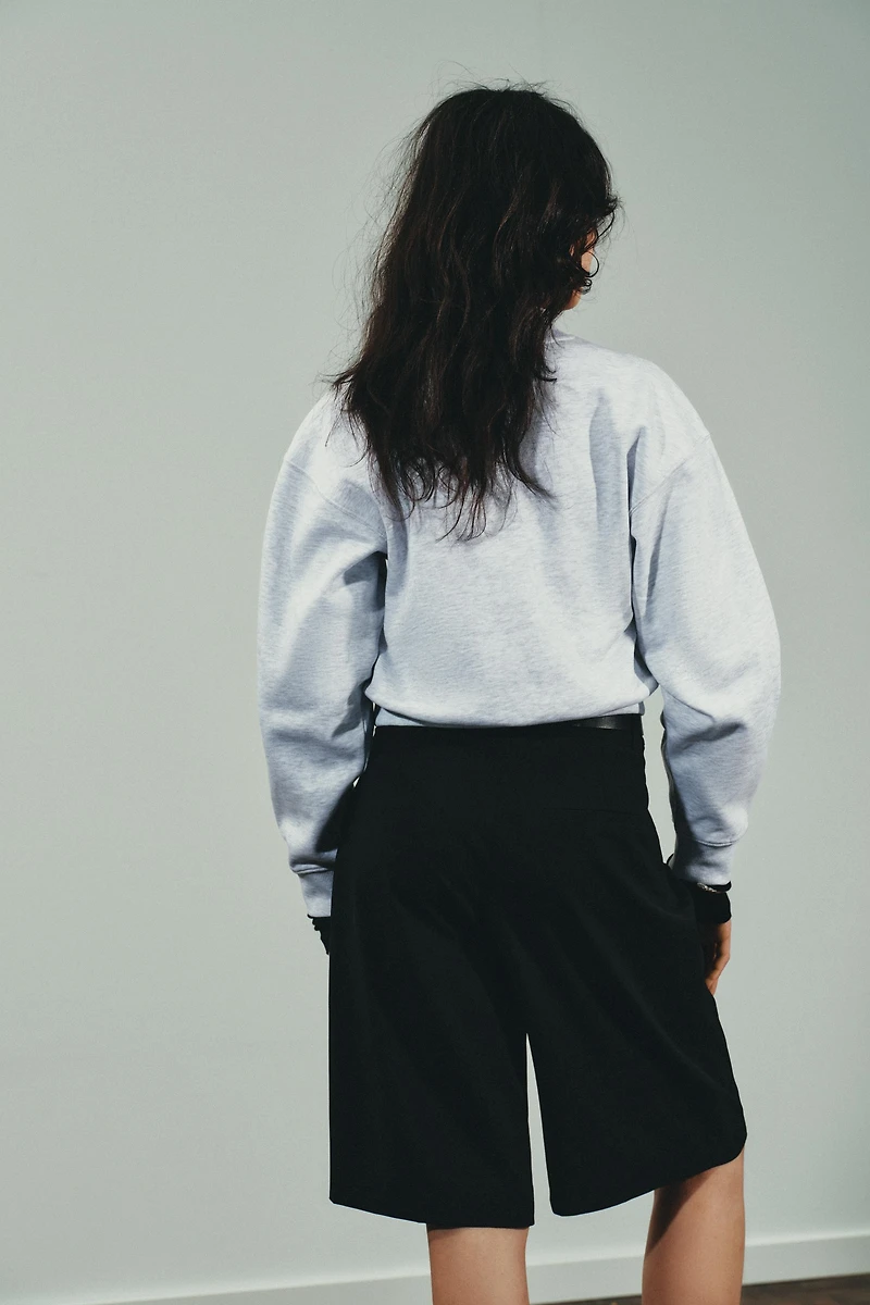 SWEAT À INSCRIPTION EN CONTRASTE