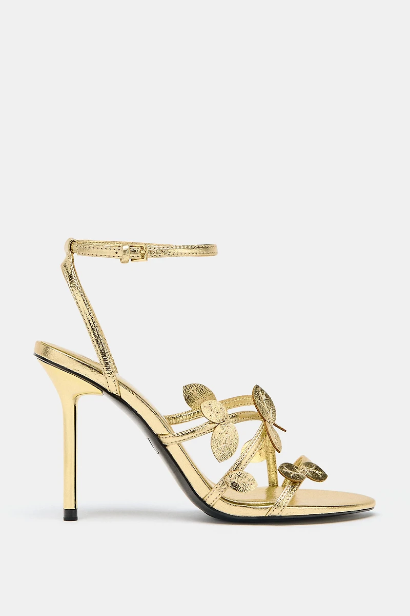 METALLIC EFFECT FANCY SANDALS