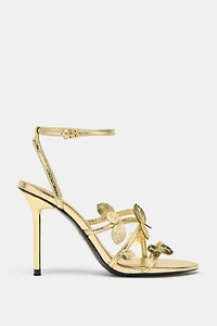 METALLIC EFFECT FANCY SANDALS